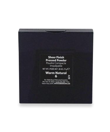 Bobbi Brown Sheer Finish Pressed Powder - 06 Warm Natural 11g/0.38oz for Women - Buy Online on GoSupps.com