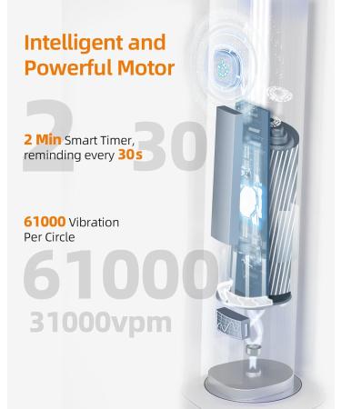 7am2m Sonic Electric Toothbrush with 6 Brush Heads for Adults and Kids Wireless Fast Charge One Charge for 60 Days 5 Modes with 2 Minutes Built in Smart Timer Electric Toothbrushes(Orange) No Travel Case Orange - Buy Online on GoSupps.com
