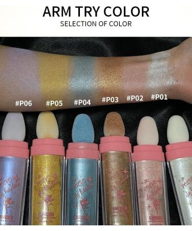 PICKX Fluorescent powder Body Flash Powder Stick Shiny Pink Fairy Pink Shiny Pink White Moonlight Powder Makeup stick Fairy Powder Highlights Fairy Powder Fairy Pink Highlights Patch Fairy Makeup (6PC) - Buy Online on GoSupps.com