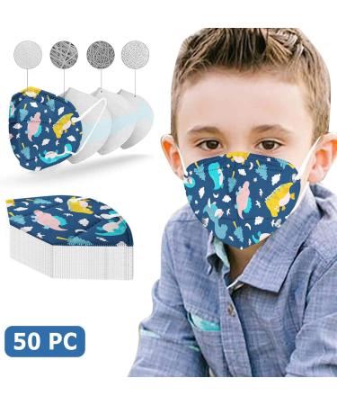 Celendi 50Pcs Cartoon Kids Face_Masks Disposable_Mask 3 Ply Breathable Anti Dust Face Filter Protection with Elastic Earloop - Buy Online on GoSupps.com