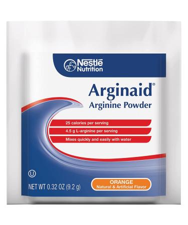 Arginaid Orange 9.2g Individual Packet Powder - Box of 14 | Arginine Supplement - Buy Online on GoSupps.com