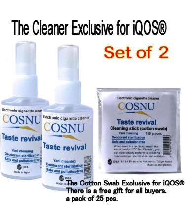 iQOS Cleaner Exclusive - COSnu 50ml 2 (100ml) | Best Cleaning Liquid for iQOS Devices - International Shipping Available - Buy Online on GoSupps.com
