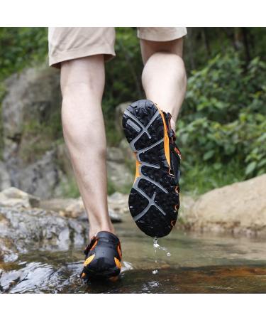 HUMTTO Amphibious Water Shoes - Quick Drying Non-Slip Sandals, Black, Size 10 Women/9 Men - Buy Online on GoSupps.com