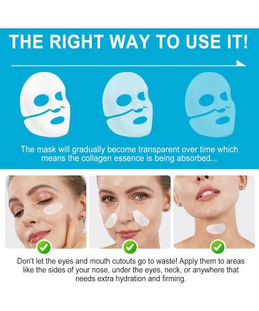 Masque Collagene Visage Korean Bio Collagen Real Deep Mask Masque Hydratant Visage Masque Visage Coreen Collagen Mask pour Raffermissant Antirides Anti- ge Liftant R duisant les Pores Soluble - Buy Online on GoSupps.com
