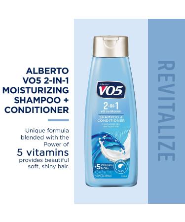 VO5 Moisturizing 2-in-1 Shampoo Conditioner, 12.5 Fl Oz - Pack of 1 - Buy Online on GoSupps.com