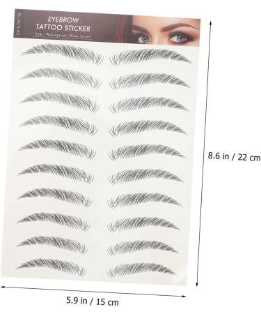 FOMIYES 84 Pcs Eyebrow Stickers Makeup Tools Eyebrow Transfer Stickers -like Eyebrows Stickers Post - Buy Online on GoSupps.com