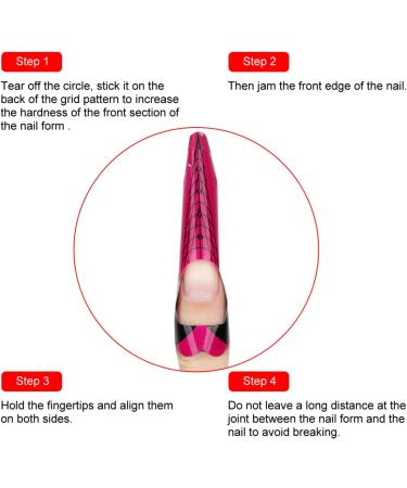 Nail Art Forms Sticker Nail Gel Forms Goldfish Shape Self Adhesive Nail Art Extension Sticker for Women Girls - Buy Online on GoSupps.com