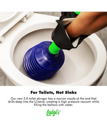 Luigi's Toilet Plunger | The World's Best Unblocker | Snake Design Bathroom Plungers | Clog & Blockage Remover - Buy Online on GoSupps.com