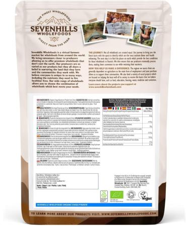 Sevenhills Wholefoods Organic Chaga Mushroom Powder 100g - Pack of 1 | Premium Quality Superfood - Buy Online on GoSupps.com