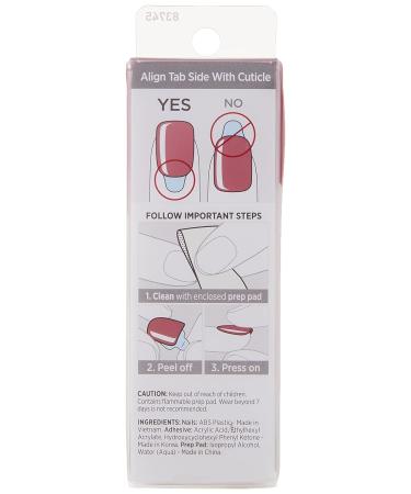 KISS imPRESS Color Press-On Nails Gel Nail Kit - Peanut Pink, Short Length, PureFit Technology - Polish-Free Manicure Set with Prep Pad, Mini Nail File, Cuticle Stick, 30 Fake Nails - Buy Online on GoSupps.com