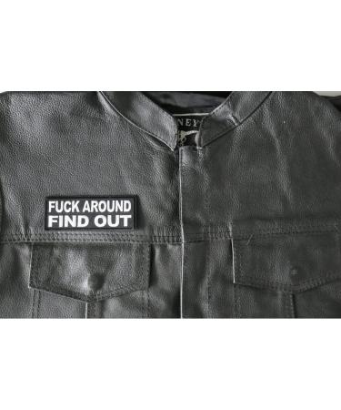 Embroidered Patch - Fuck Around and Find Out - Iron-On or Sew-On - 4 x 1.5 - Buy Online on GoSupps.com
