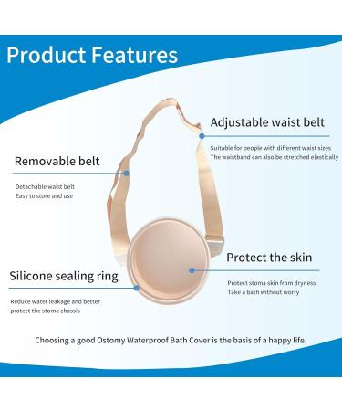 Ostomy Waterproof Bath Cover | Adjustable Bath Assist Accessory & Supplies - Buy Online on GoSupps.com