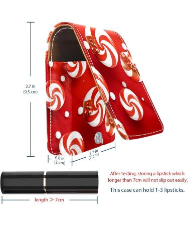 Luxury Leather Lipstick Case with Mirror - Mini Organizer for Lip Gloss & Lipstick - Perfect Christmas Gift | Y310n1ljfn - Buy Online on GoSupps.com
