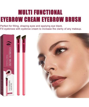 Home Eyebrow Care Kit 4d Laminated 4d Laminated Eyebrow Home Grooming Kit 4d Hair Stroke Brow Stamp Brush Multi Function Eyebrow Brush Ultra Thin Angled Eye Makeup (Walnut) - Buy Online on GoSupps.com