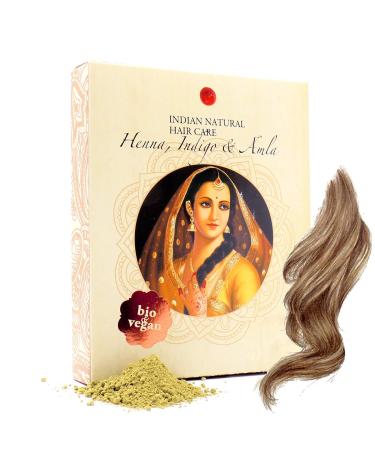 Henna Indigo & Amla Powder - Light Brown Hair Dye - Fresh & Organic - 7oz - Indian Natural Hair Care