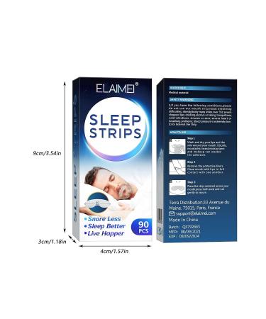 Snoring Sleep Aid Patch - Nasal & Mouth Shutting for Better Breathing and Skin Care - White, One Size - Buy Online on GoSupps.com