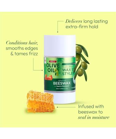 Olive Oil Style & Sculpt Perfect Blend Wax Stick Styler Infused with Beeswax to Seal in Moisture Nourishing Sheen Spray - Bundle - Buy Online on GoSupps.com