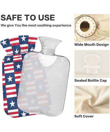 Star Flag BAP Free Hot Water Bottle - 2L Pain Relief Bag with Cover | Hot & Cold Compress for International Shipping - Buy Online on GoSupps.com