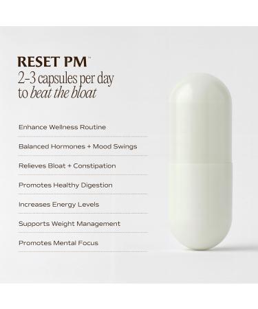 Paulina FITNESS Reset Overnight Digestive Aid Bloating Relief & Gut Health Supplement | Natural Detox & Digestive Cleanse to Support Weight Management and Relieve Constipation | 90 Capsules - Buy Online on GoSupps.com