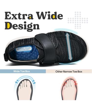 Unisex Adjustable Diabetic Slippers - Lightweight Orthopedic Sandals for Edema & Swollen Feet - Breathable Hospital Shoes - Blue (43EU/Lable45) - Buy Online on GoSupps.com