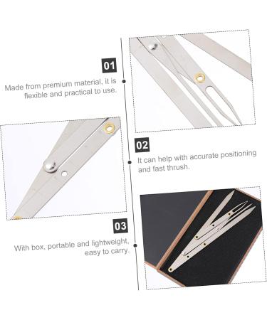 Abaodam 2pcs Eyebrow Scale lady tools eyebrow Positioning DIY Ruler Eyebrow Positioning Tool adjustable mold - Buy Online on GoSupps.com