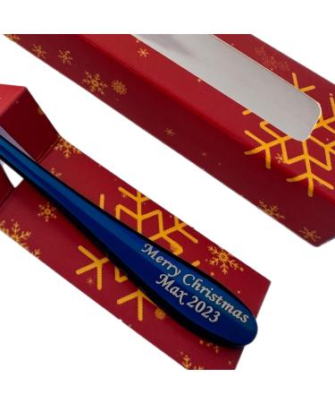 Premium Hot Chocolate Spoon with Christmas 2023 Gift Box - 15cm Size - Available in Silver Gold Rose Gold Black Blue Rainbow and Purple - Holiday xnas Gift - Buy Online on GoSupps.com