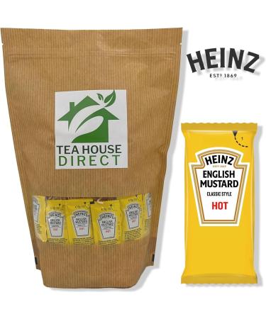 Heinz English Mustard Classic Style Hot Sauce - Infuse Your Dishes with Authentic English Flavor - Convenient Single-Serve Packet for On-the-Go Deliciousness - 50 Sachets - Buy Online on GoSupps.com