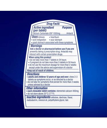 Tums Ultra Mint 72 Count - Fast Heartburn Relief Tablets - Buy Online on GoSupps.com