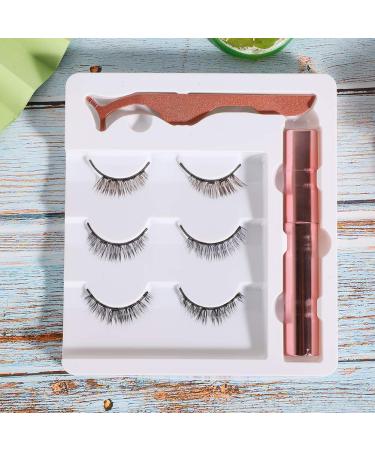 5D False Eyelashes Complete Makeup Set | 3 Pairs Magnetic Lashes Eyeliner & Tweezers - Shop Internationally - Buy Online on GoSupps.com