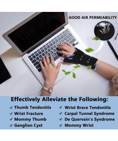 Wrist Brace Thumb Immobilizer Splint Support - De Quervain s Tenosynovitis Carpal Tunnel Syndrome Relief - Medium Left Hand - Arthritis Sprains & Pain Support - Buy Online on GoSupps.com