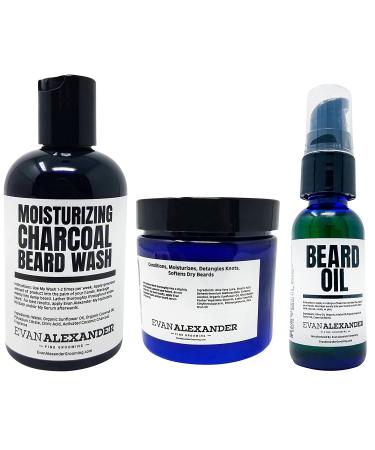 Evan Alexander Grooming MY Beginner's Beard Kit - Hydrates, Moisturizes, and Promotes Beard Growth - Easy-to-Use Grooming Set for Men - Includes MY Serum - Great Fragrance - Buy Online on GoSupps.com
