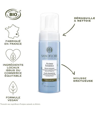 Sanoflore Aciana Botanica Cleansing Water Foam Organic 150ml - Buy Online on GoSupps.com