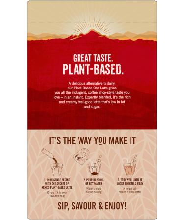 Kenco Plant Based Oat Latte Instant Coffee Sachets x6 (Pack of 5 Total 30 Sachets) - Buy Online on GoSupps.com