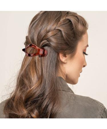 ATODEN Alligator Hair Clips Set - 3Pcs Medium Flat Sectioning Hair Accessories in Black | Duck Billed Clamps for Women - Buy Online on GoSupps.com