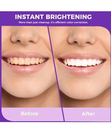 Purple Toothpaste for Teeth Whitening Color-Correcting Technology Teeth Whitening Booster Tooth Stain Removal Long-Lasting Fresh Breath - Buy Online on GoSupps.com