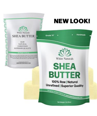 Sale! White Naturals Unrefined African Shea Butter 1 lb - Pure Raw Grade A Ivory - Great Skin Moisturizer for DIY Lip Balms, Stretch Marks, Eczema, Acne, Sun Damage Recovery - 16 oz Cream & More - Buy Online on GoSupps.com