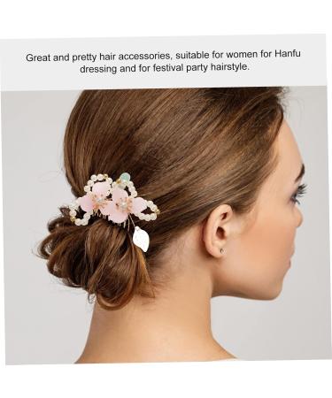MAGICLULU Comb Wedding Hair Clip Flower Headpiece Flower Hair Clip Hair Styling Accessories Fairy Jewelry for Japanese Hair Pin Traditional Hair Accessories Tassel Pearl Pair Clip - Buy Online on GoSupps.com