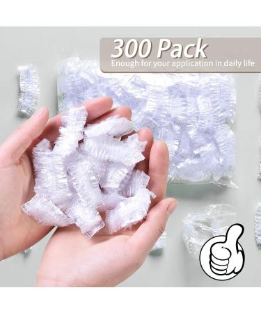 Abnaok 300 Pack Disposable Ear Covers - Waterproof Plastic Shower Caps for Hair Dye, Hair Dryer, Bathing - Ear Protectors - Buy Online on GoSupps.com