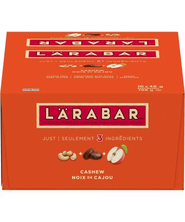 L RABAR Cashew Fruit and Nut Energy Bar Pack of 16 Bars Gluten Free Vegan Family Pack Snack Bars 768 Grams Package - Buy Online on GoSupps.com
