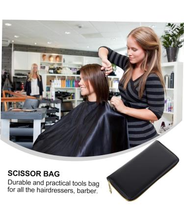 Frcolor Leather Hair Stylist Scissor Pocket - Durable Salon Bag for Hairdressers | International Shipping - Buy Online on GoSupps.com