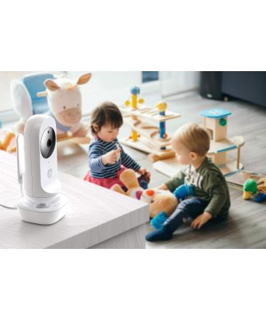 Motorola Ease 44 Connect WiFi Baby Monitor with Camera - 4.3 Display - Night Vision Lullabies - Room Temperature Monitoring - White - Buy Online on GoSupps.com
