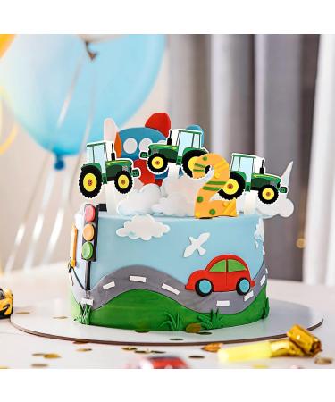 42Pcs Green Tractor Cupcake Toppers Farm Tractor Truck Car Cupcake Picks for Baby Shower Birthday Party Construction Party Supplies Cupcake Toppers Cooking and Baking - Buy Online on GoSupps.com