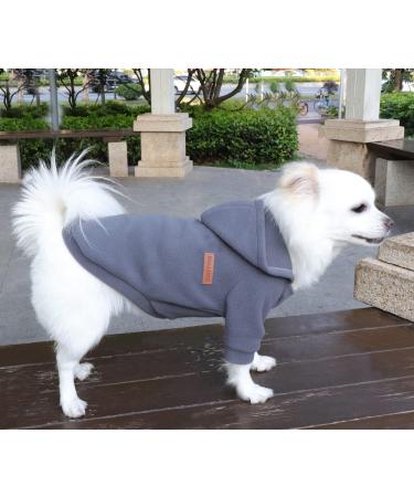 Hualisiji Dog Hoodie & Sweatshirt - Warm Fleece Sweater for Chihuahua - Lightweight Soft Stylish in Black & Gray - International Shipping Available - Buy Online on GoSupps.com