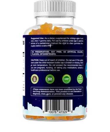 Vitamatic Sugar-Free Kids 1mg Melatonin Gummies - Pineapple & passionfruit Flavored - 90 Gummies - Buy Online on GoSupps.com
