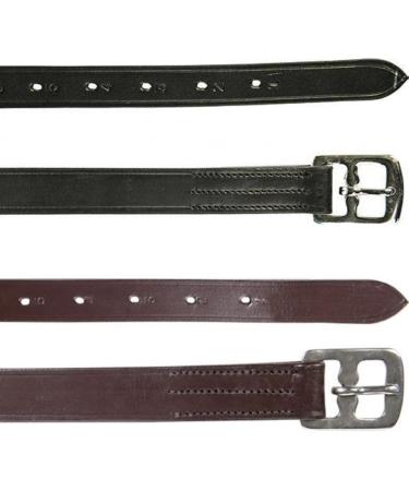 HKM stirrup leathers 2 pieces dark brown 120