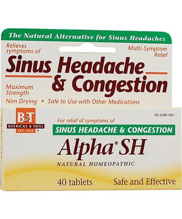 Boericke & Tafel Alpha SH Sinus Headache - 40 Tablets