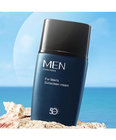 HUTVD Men's Sunscreen for Refreshing & Non-Greasy Summer Skin Care | Dark Blue One Size - Buy Online on GoSupps.com