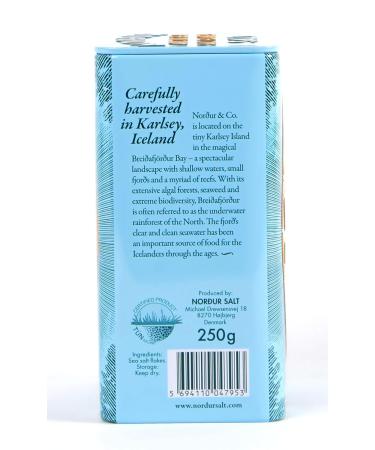 Buy Arctic Sea Salt Flakes 250g Metal Tin | Premium Quality Sea Salt for Cooking & Gourmet Use - International Shipping Available - Buy Online on GoSupps.com