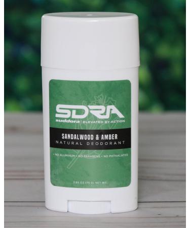 Suddora Natural Deodorant Stick | Aluminum Free Moisturizing Odor Control | Unisex Sandalwood & Amber Travel Essential - Buy Online on GoSupps.com