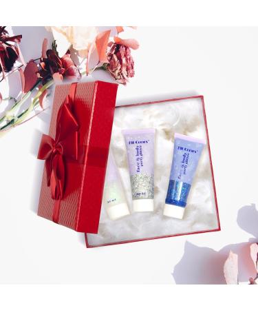 Bowen Body Glitter Gel - Long-Lasting Carnival Face & Hair Makeup | Festival Party Sparkling Gel in 3 Colors (3 Bottles) - Buy Online on GoSupps.com